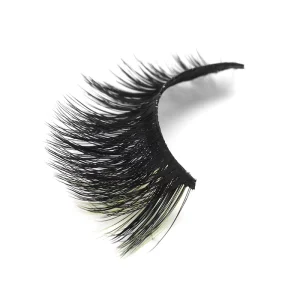New Trend Cat Eye D Curl Russian Colored Lashes Fluffy 3D Wispy Faux Mink Silk Strip Color Lashes