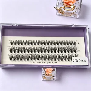 New Trend Fluffy Volume Segmented Lashes Waterproof Lightweight Custom Logo Private Label Lash Cluster Kit Cluster Eyelashes