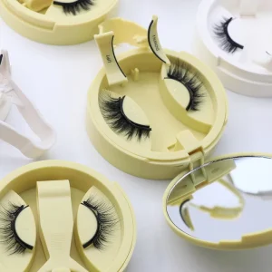 New Upgrade Quantum Magnetic Lashes Full Strip Mink Eyelashes Plant Fiber Natural Lashes Vendor Customize Packaging No Glue