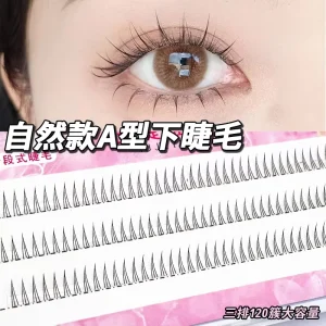 New a Shape Professional Makeup Individual Lashes Cluster Bottom Cluster Eyelash Premade Russian Natural Fluffy False Eyelashes