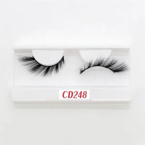 New fox Fluffy Eyelash with Custom Box WITH Faux Mink Lashes Strip False Eyelashes Spiky Lashes