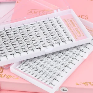 Newest Artstar Handmade Press Lashes Soft Natural Manga Anime Wings Premium Faux Mink Material Comic Spire Sharp Base Eyelashes