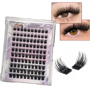 Newest Hot Pestanas DIY Press on Cluster Lashes Pre Glue Wispy Eyelash Cluster Eye Lashes High Quality Vendors