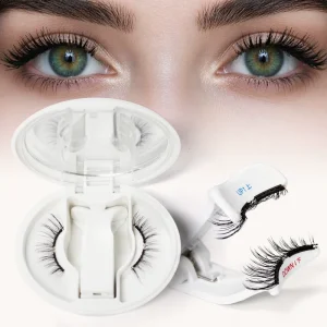 Newest Natural Soft Magnet Eyelashes Kit Reusable Magnetic Lashes Set No Glue Needed Magnet Lashes with Applicator Clip