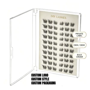 No Extra Glue Required Lightweight Soft Texture Invisible Band for Beginner DIY Eye Beauty Cluster Eyelashes