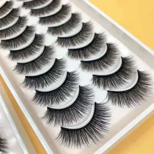 No Glue False Eyelashes Solid Glue Strip Self Adhesive False Eyelashes Natural Thick Eyelash No Glue Needed Daily Makeup