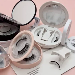 No Glue Magnetic Eyelashes Thick Volume Arabic Style Lashes with Packaging Box