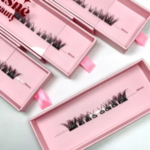 No Glue Need Segmented Lash Clusters Waterproof Self Sticky Cluster Lashes Eyelash Extensions Gluess Press on Lashes