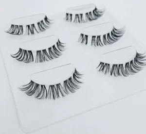 No Glue Needed Long Lasting Waterproof Pre Glued False Eyelashes Press on Fiber Diy Cluster Lashes
