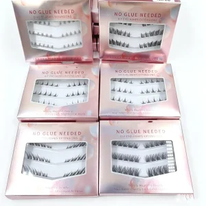 No Glue Needed Self Adhesive Cluster Lashes Mixed Length DIY Segmented Eyelash Extensions Reusable Individual Lash Clusters