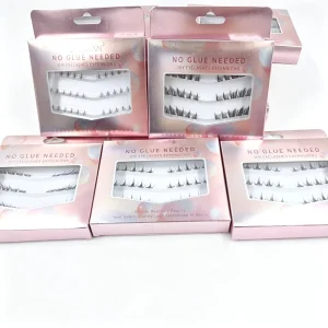 No Glue Needed Self Adhesive Cluster Lashes Mixed Length DIY Segmented Eyelash Extensions Reusable Individual Lash Clusters