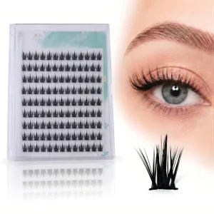 No Glue Needed Self-adhesive Cluster Eyelashes Glue-free DIY Individual Lash Extensions