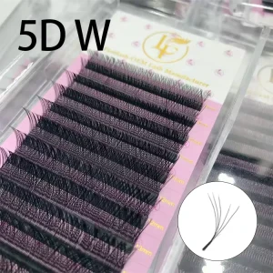 OEM 15mm CC D DD Curl 3D Clover Lashes Thin Stem Volume 0.05mm Synthetic Hair Y Type Cruelty Free Vegan Eyelash Extensions