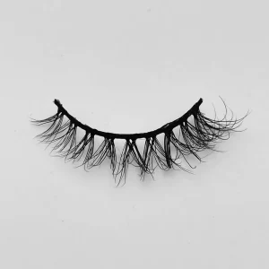 OEM 3D Fur Mink Full Strip Eyelashes Handmade Private Label Custom Logo Winged False Eyelashes