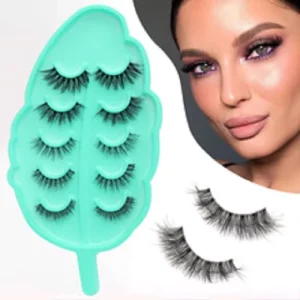 OEM 5 Pairs Mink Eyelashes False Eyelash Natural Thick Long Eye Lashes Soft Fluffy Wispy 3D Lashes Eyelash Extension Makeup Tool