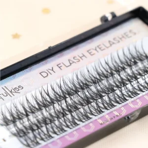 OEM Brand Private Label Handmade Synthetic Hair 3 Rows DIY Eyelash Extensions Clusters Segment Lashes Customized