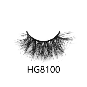 OEM Factory 20mm Mink Fur False Eyelashes 100% Real Mink Lashes Strip Lashes
