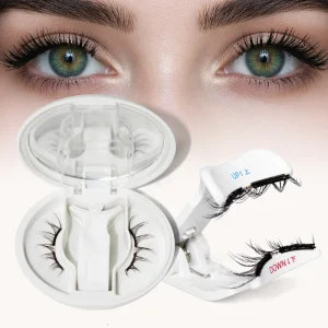 OEM High Quality Handmade Soft Magnet 3D False Eyelashes Set Glue Free Easy Wear Remove Lightweight Reusable