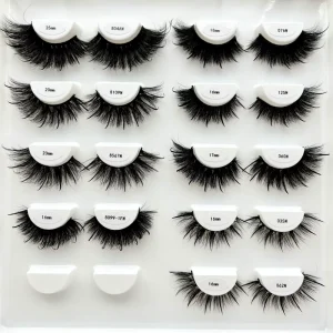 OEM Mink Fur Mink Lashes Spike Full Strip Eyelash Extensions Look Natural Eyelashes High Quality OEM Eyelash