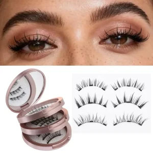 OEM ODM Handmade Reusable Soft Full Strip Magnetic Synthetic Hair Light Weight High Quality Eyelash Extension Set
