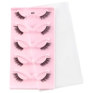OEM ODM High Quality Full Strip Eyelash Custom Factory Transparent Band False Eyelash Fast Delivery