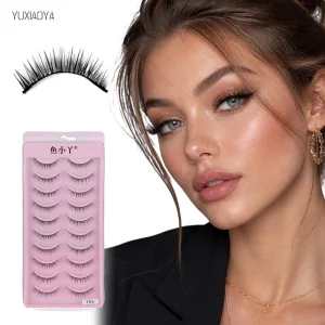 OEM ODM Manga Full Strip Eyelashes Faux Mink Handmade Natural Extensions Private Label Lashes Strips Custom