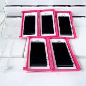 OEM ODM Manufacturer 16 Rows Professional Lashes Matte Black Silk Volume Lashes for Professional Lash Supply Chains