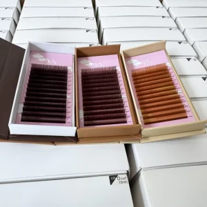 OEM ODM Manufacturer Neat Root Mega Volume Lashes Heat bonded Professional Lashes for Professional Eyelash Artist
