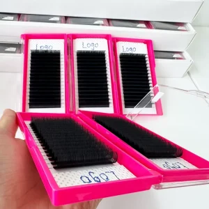 OEM ODM Manufacturer Uniform Arrangement Individual Lash Tray Super Fine Base Mink Lashes for Global Lash Retailers