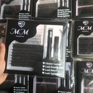 OEM ODM Service Available Customized Length Curl Thickness Private Label Packaging for Your Brand Fan Segment DIY Cluster Lash