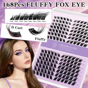 OEM ODM Synthetic Hair 3D DIY Lash Extension Kit 10-18mm Mix Self Adhesive Individual Clusters Semi Hand Made Custom Brand Logo