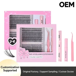 OEM Private Label Lashes Clusters Fan Individual Segment Lashes Individual Lash Extension Kit