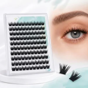 OEM Self Adhesive Cluster False Eyelashes Glue Free Individual Lashes Segmented Thin Natural Curl Eyelashes