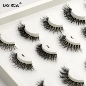 OEM clear Band Natural Eyelashes Invisible Band Faux Mink Full Strip Eye Lashes with Your logo