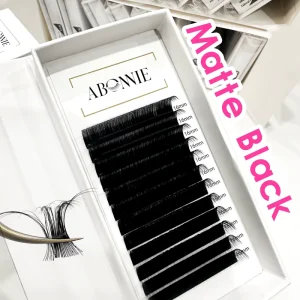 Oem Eyelash Extensions Manufacturer Curl Consistency From Base to Tip Handmade Lash Fans Dense Eyelash Extension Trays