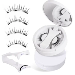 One Piece Magnetic Eyelashes Kit Soft Magnet Natural Wispy Lash Extensions Reusable Glue Free Beauty Makeup Kit