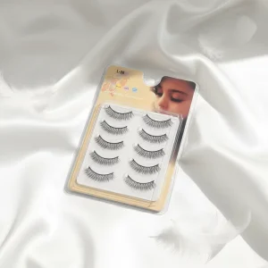 One Piece Natural Imitation of Real and Fake Eyelashes Transparent Stem Comic Internet Famous Eyelashes Thick Curled Eyelashes