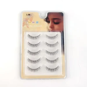 One Piece Natural Imitation of Real and Fake Eyelashes Transparent Stem Internet Famous Eyelashes Thick Curled Eyelashes