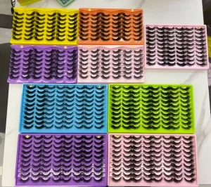 Own Brand 3D Self Adhesive DIY Tufted Eyelashes Strip Shaped Eyelashes Fluffy and Soft Full Length Eyelashes