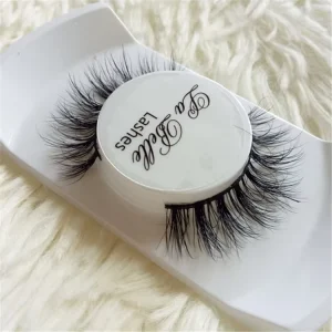 Own Brand Fake Eyelashes Human Hair Eyelashes False Eyebrows Hand Made Human Hair Natural Long Full Strip Lashes Pu