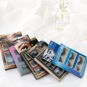 Own Brand Top Quality 3 Pair Lash Private Label Eyelash Packaging for Makeup