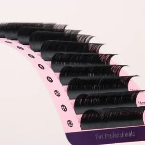 Own Logo Full Strip Eyelashes Matte Fluffy 100% 5-25mm Black Lashes Eyelashes