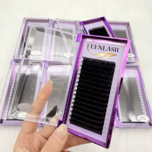 新古典韩国 PBT 纤维羊绒丝手工全卷自然柔软自有品牌假睫毛