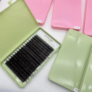 PBT 18-25 毫米长睫毛簇状尖底睫毛 3D 人造水貂睫毛 DIY 簇状睫毛