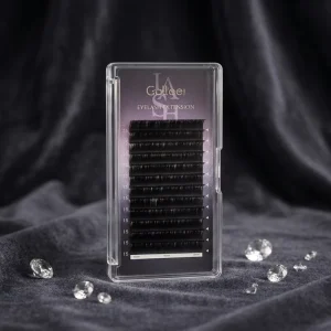 PBT Fiber Handmade W Shape Lightweight Lash Extension Natural Sparkle Matte Soft Vegan Cruelty Free Grafted Individual