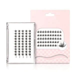 PBT Lashes Handmade for Private Label DIY 8 17mm Thin Base C D for Wispy Individual Premade Fans Extension Kit