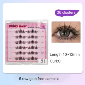 PBT Material DIY Cluster Lashes Pre-Cut Segmented Eyelash Extensions