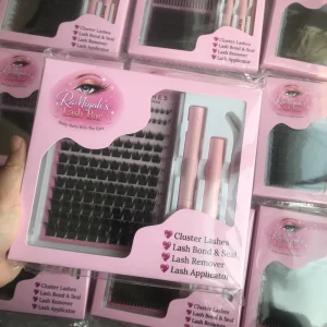PBT Reusable 3D DIY Lash Clusters D Curl Individual Eyelash Tray Factory Custom Private Label OEM
