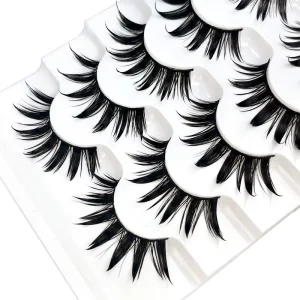 PRAECLARUS Dramatic 0.07mm Thick Drip Spiky Wet Look Eyelashes Hydrated Effect for Your Ideas