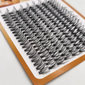 Package Fluffy Lash Clusters with Custom logo Silk Cluster Lashes Natural c Curl 30D 40D 50D 60D Lashes